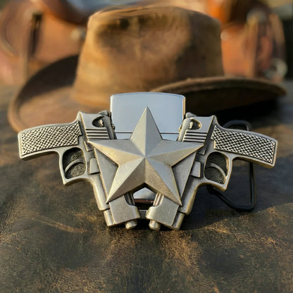 Lighter belt buckles