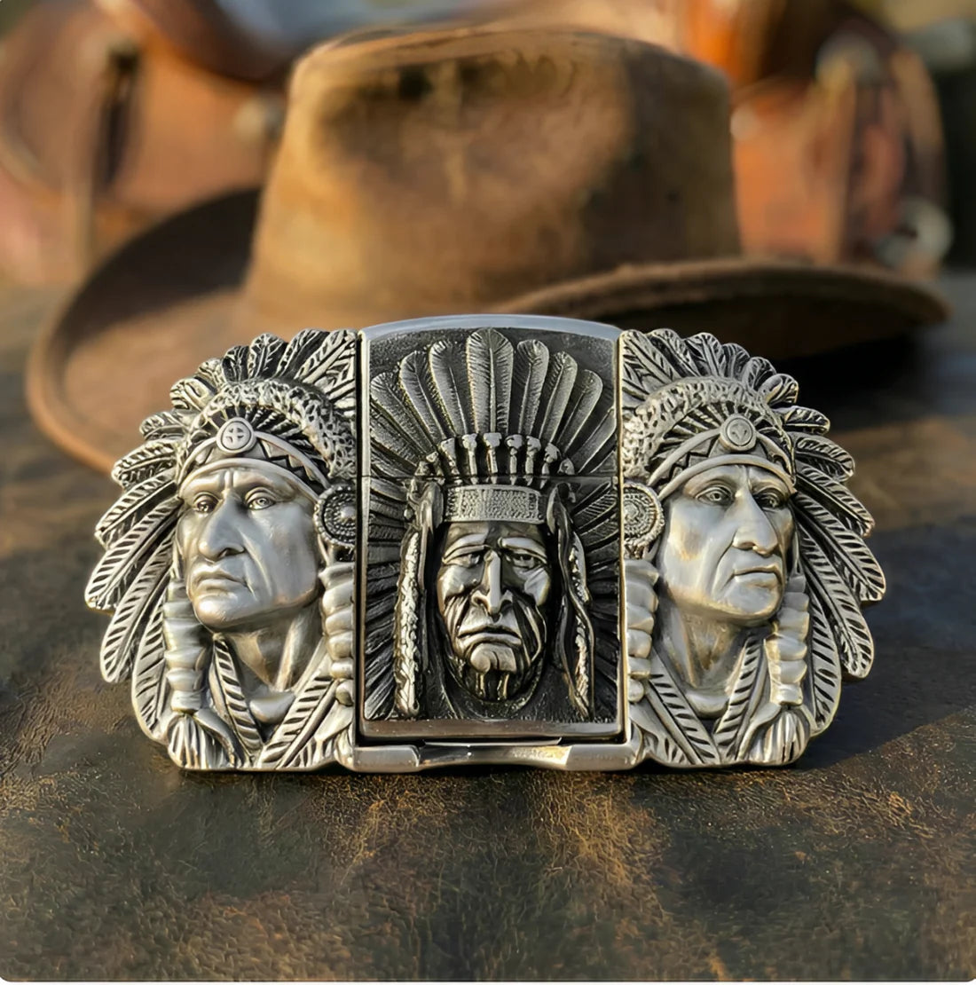 Lighter belt buckles
